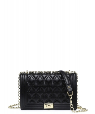 Quilted Crossbody Bag 716550 BLACK